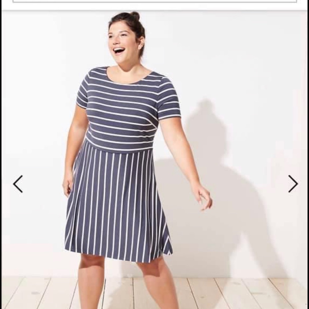 *brand new* LOFT - striped dress